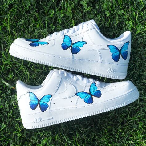 nike air force met blauwe vlinders|Heren Blauw Air Force 1 Schoenen (2) .